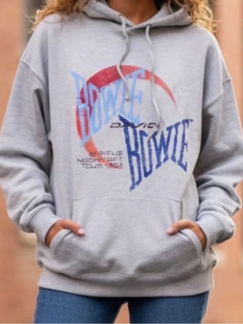 David Bowie Serious Moonlight Tour 1983 graphic hoodie